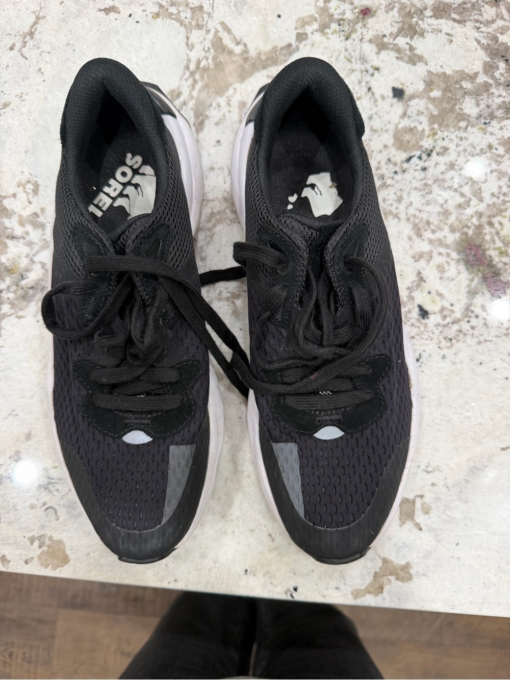 SOREL Wonens Black Lightweight Running Sneakers